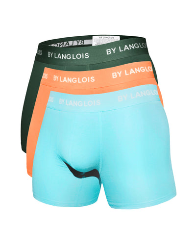 3-PACK BLUE ISLAND PERFECT FIT BOXER BRIEFS